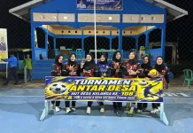 Tim Putri Kelanga A Menang Telak 3-0 atas Tim Sepempang A