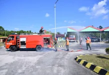 Lanud RSA dan Pertamina Uji Penanganan Simulasi Darurat AFT