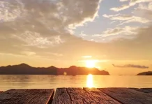 Sunrise di Pulau Tiga Karla Bikin Tenang Hati