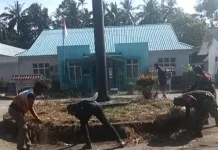 Babinsa Sedanau Goro Bersama Aparatur Kelurahan dan Puskesmas