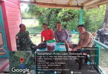 Babinsa Perkuat Sinergi dengan Satgas Sekatung