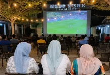 Keseruan Ibu-Ibu Nobar Final Piala Dunia 2026 di Natuna