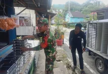 Babinsa Koramil 06/Serasan Monitoring Distribusi MBG