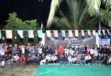 Kebersamaan Warnai Nobar Final Piala Dunia di Nirwana Beach Lanud RSA Natuna