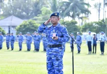 Pimpin Apel Bulanan, Danlanud RSA Natuna Sampaikan Amanat Kasau