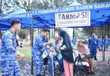 Lanud RSA Gelar Pengobatan Massal Hari Bakti TNI AU ke-79