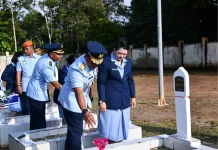 Danlanud Raden Sadjad Natuna Pimpin Ziarah Rombongan di TMP Ranai