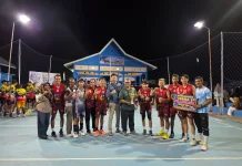 Tim Putra Karla Juara Turnamen Voli HUT Desa Kelanga ke-108
