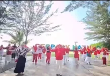 IGTKI Natuna Gelar Silaturahmi dan Senam Sambut Hut Ri