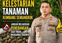 Polsek Bunguran Timur Ajak Lestarikan Kembang Semangkok