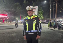 Kasatlantas Polres Natuna Turun Langsung Amankan Arus Lalu Lintas