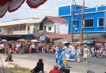 Tari Topeng Kelanga Meriahkan Pawai Budaya Natuna