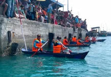 Camat Subi Ikut Lomba Kayuh Jelur