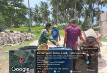 Babinsa Dampingi Pembangunan KDKMP Tanjung Pala