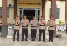 Sertijab Kasat Reskrim dan Pelantikan Kasikum di Gelar Polres Anambas