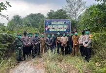 Polsek Serasan Bersama TNI Gelar Patroli Gabungan di Desa Pangkalan