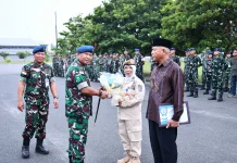 Lanud RSA Natuna Lepas PNS Rusnah setelah 35 Tahun Lebih Mengabdi