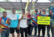 Desa Cemaga Selatan Juara Turnamen Gasing