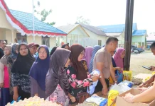Polres Natuna Gelar Gerakan Pangan Murah di Bunguran Tengah