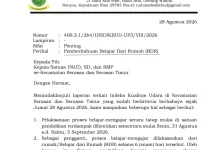 Sekolah di Serasan Terapkan BDR Dampak Kualitas Udara Berbahaya