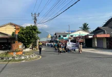 Satlantas Polres Natuna Kawal Pawai Maulid HKS Ranai
