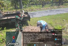 Babinsa Gotong Royong Siapkan Lahan KDKMP