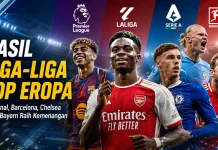 Hasil Liga Top Eropa: Klub-Klub Besar Mulai Tunjukkan Kekuatan