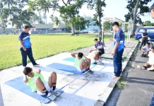 Casis Tamtama PK TNI AU Ikuti Tes Samapta A, B, dan C di Lanud RSA Natuna