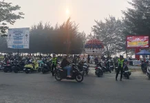 Satlantas Polres Natuna Amankan Lalu Lintas di Pantai Piwang