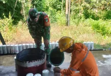 Babinsa Air Payang Perkuat Sinergi dengan PLN