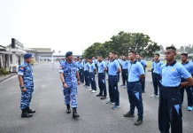 Jaga Disiplin, Lanud Raden Sadjad Natuna Periksa Kerapian Personel