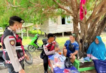 Polsek Pulau Laut Intensifkan Patroli Dialogis di Pelabuhan Air Payang