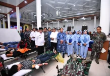 Tiga Matra TNI di Natuna Gelar Donor Darah, 122 Kantong Terkumpul