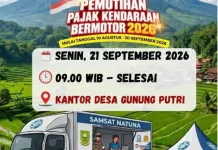 Samsat Hadirkan Sampan di Gunung Putri