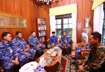 Sambut HUT ke-81 TNI, Danlanud RSA Anjangsana ke Tokoh Natuna
