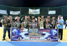 Karla Angkat Trofi, Sukses Merebut Gelar Juara 1 Turnamen Voli Desa Binjai