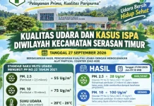 Kualitas Udara Serasan Timur Membaik, Warga Tetap Diimbau Waspadai ISPA