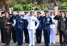 jelang HUT ke-81 TNI, Lanud RSA Ziarah dan Tabur Bunga di TMP Natuna