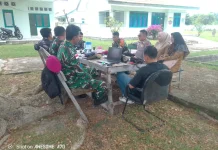 Babinsa Pulau Laut Perkuat Sinergi Instansi
