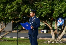 Danlanud RSA Pimpin Upacara Hari Kesaktian Pancasila TNI AU di Natuna