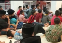 Malam Minggu, Siswa Sekolah Rakyat Terintegrasi 32 Natuna Nonton Bersama