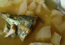 Ubi Rebus dan Kuah Pindang Ikan Tongkol Menggugah Selera