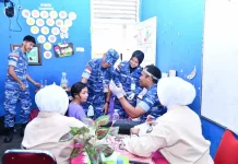 Lanud Raden Sadjad Gelar Pemeriksaan THT Anak Natuna