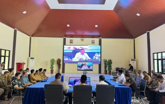 Pemkab Natuna mengikuti Rakor Operasi Ketupat Seligi 2026