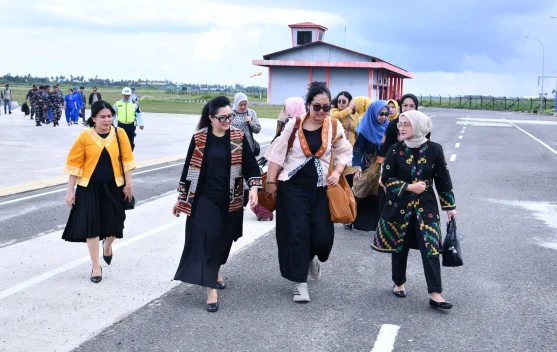 Ketua PIA AG  Lanud RSA Sambut Ketua IKKT PWA CBS II Kogabwilhan I