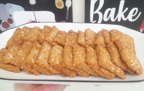 Tempe Goreng Tumbar Bawang Gurih Meresap