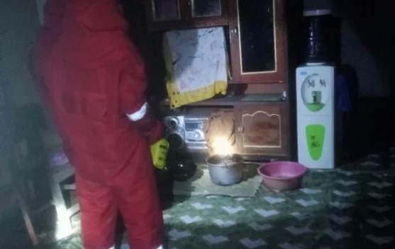 Damkar Natuna Evakuasi Sarang Tawon di SP 2 Tapau