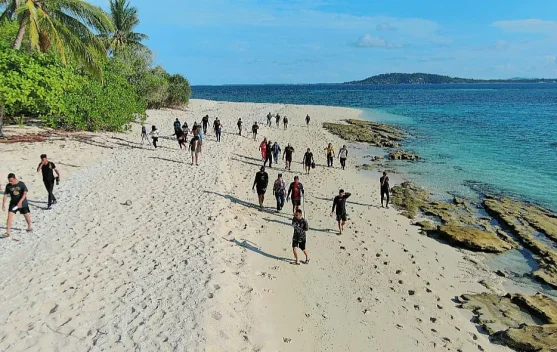 Lanud RSA Natuna Gelar Family Gathering Lintas Instansi di Pulau Senua