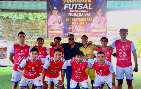 Sat Samapta Juara Turnamen Futsal Antar  Polres Natuna