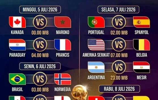 Piala Dunia 2026 Memasuki Fase Gugur, Persaingan Perempat Final Semakin Ketat